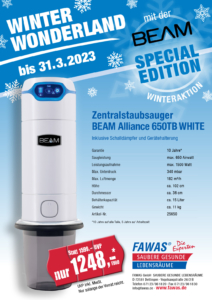 Zentralstaubsauger Beam white edition